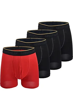 Caterpillar Bokserki męskie Comfort Core Boxer Briefs, Czerwony, XL