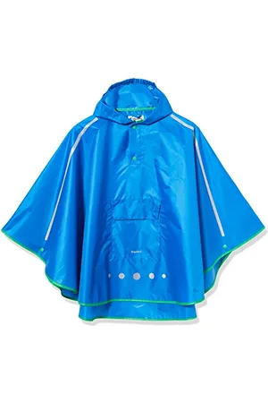 Playshoes Unisex dziecięce ponczo przeciwdeszczowe, składane, kurtka przeciwdeszczowa, odzież przeciwdeszczowa, , S