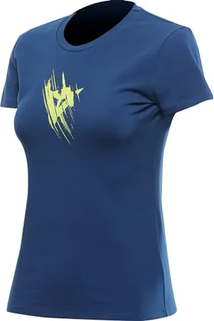 Dainese Koszulka Tarmac Wmn, bawełniana koszulka casualowa, damska, granatowa piwonia, S, , S