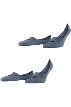 Burlington Mężczyźni Stopki Everyday Invisible 2-Pack M IN Bawełna niewidoczne jednokolorowe 2 Pak, , 43-44