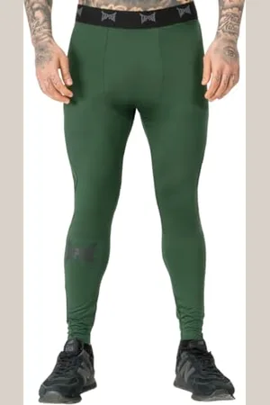 Tapout Męskie legginsy funkcyjne, wąski krój, legginsy treningowe, , M