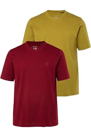 JP 1880 Męskie, duże rozmiary, koszulka V, 2 sztuki, , 4XL