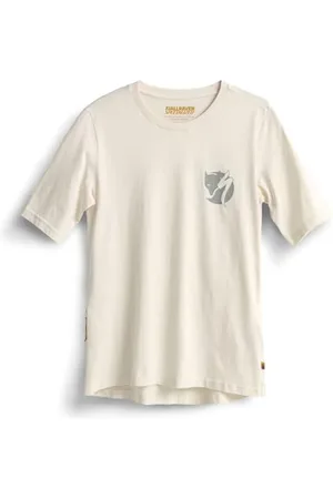 Fjällräven Damski t-shirt outdoorowy z bawełny ekologicznej z kieszenią na zamek błyskawiczny, , XXS, , XXS