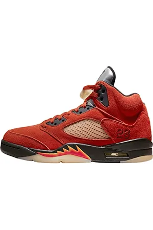 Jordan Męskie trampki Air Force 1 Mid Chocolate Martian Sunrise Black Fire Red, 36 EU, , 36 EU