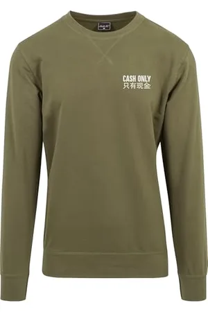 Mister Tee Męska bluza Cash Only Crewneck Olive XS, , XS