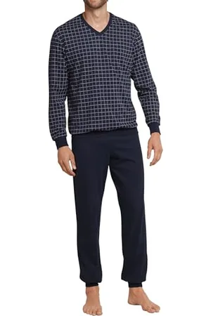 Schiesser Herren Schlafanzug lang mit Bündchen - Nightwear Set