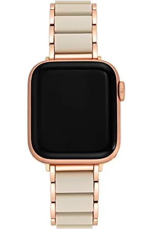 Anne Klein Rubberized Fashion Bracelet for Apple Watch, Secure, Adjustable, Apple Watch Replacement Band, Fits Most Wrists