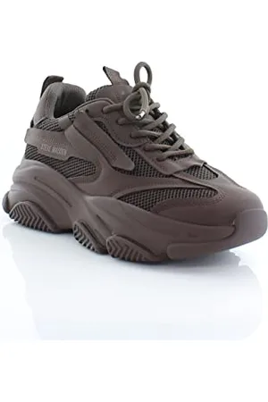 Steve Madden Buty Damskie Sneakersy Possession, Ciemnobrązowe, 7 UK, , 40 EU