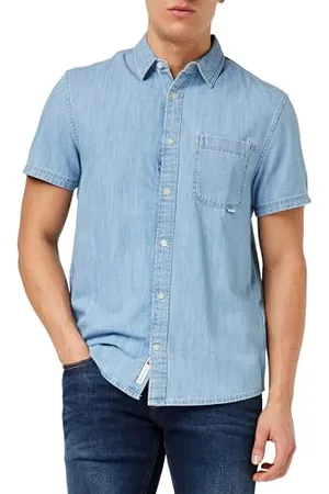 Tommy Hilfiger Męska koszula TJM Reg Denim Ss Casual, , M