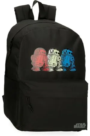 STAR WARS Joumma - R2D2 Plecak szkolny 15,6" Czarny 31,5x45x15 cm Poliester 21,26L, , Talla única, Plecak szkolny z możliwością dostosowania do wózka