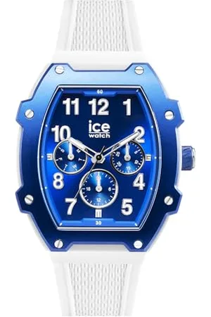 Ice-Watch ICE boliday White blue - Męski niebieski zegarek z silikonowym paskiem - 023313 (Średni)