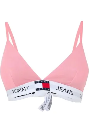 Tommy Hilfiger Tommy Jeans Damski wyściełany trójkąt (rozmiary zewnętrzne) łaskotany różowy L, , L