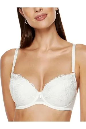 Gorteks Lingerie Cherie-B1 biustonosz push-up, haftowany, damski biustonosz z fiszbinami, wygodny push-up, klasyczny biustonosz – 70 A, , , 70A