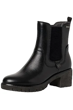 Tamaris Comfort Damskie 8-86410-41 skórzane Comfort Fit wymienna wkładka Duotex niski obcas botki, , 38 EU Weit