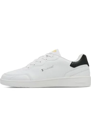 Hummel Unisex Match Point Sneaker, White/Black, 36 EU, , 36 EU