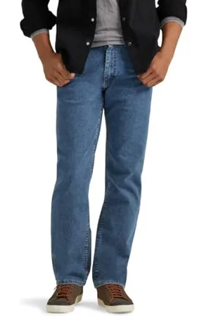 Wrangler Męskie dżinsy Big & Tall Classic Comfort Waist, Jasny, Stonewashed, 34W / 29L