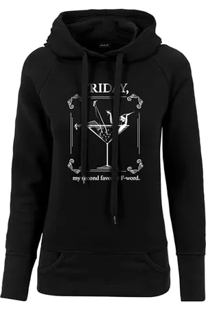 Mister Tee Damska bluza z kapturem F-Word Hoody, luźna bluza z kapturem z nadrukiem z przodu, regularny krój, rozmiary XS - XL, , M