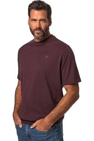 JP 1880 Męski, duże rozmiary, t-shirt krój brzucha, , 4XL