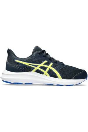 Asics Jolt 4 GS, Dla dzieci i młodzieży Sneaker, French Blue Glow Yellow, 32.5 EU