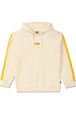 Borussia Dortmund BVB Lifestyle Hoodie Beige rozm. L - trwała bluza z kapturem unisex napis i znak Fairtrade, 100% bawełna, , 3XL
