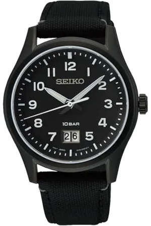 Seiko Męski analogowy zegarek kwarcowy z nylonową bransoletką SUR571P1