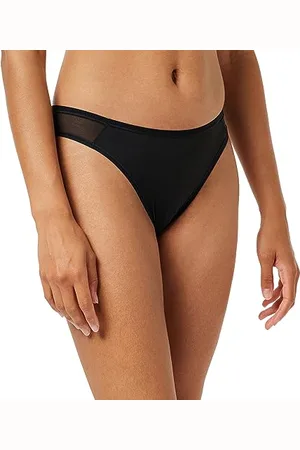 Sloggi Damskie Soft Adapt Tiny Tanga, czarne, M, czarny