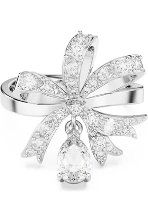 Swarovski Pierścionek koktajlowy Volta, Kokarda, , Powłoka z rodu