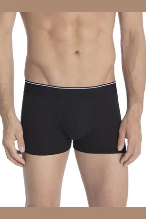 Calida Pure & Style męskie bokserki z elastycznym ściągaczem, bielizna funkcyjna, czarny, 46-48