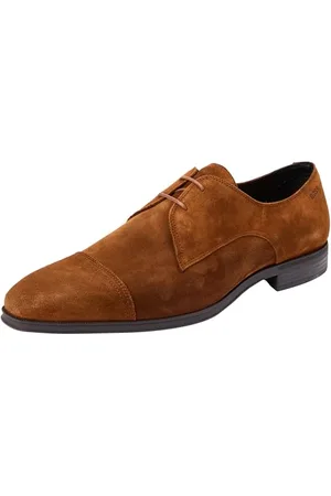HUGO BOSS Męskie Theon_Derb_sdtc Derby, średni brąz, 40 EU, , 41 EU