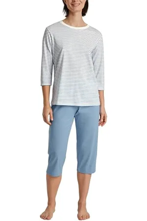 Calida Cotton Stripes piżama damska 3/4, ze 100% bawełny, , 40-42