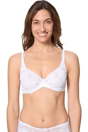 Playtex Flower Elegance Damski koronkowy biustonosz z fiszbinami x1, , 80F