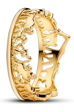 PANDORA Disney Der König der Löwen aus Sterling Silber mit vergoldeter Metalllegierung, Größe: 56, 163362C00-56