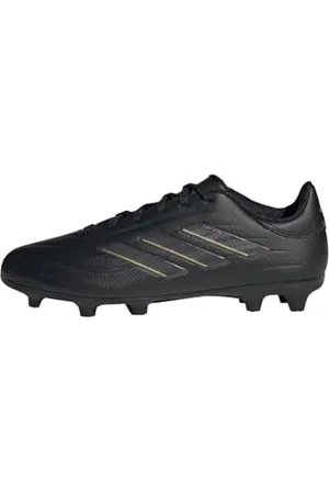 adidas Uniseks - dzieci COPA PURE II LEAGUE Football Boots Firm Ground, Core Black/Carbon/Gold Metallic, 33 EU