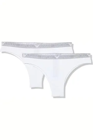 Emporio Armani Damskie majtki brazylijskie 2-pak, białe, XL, , XL