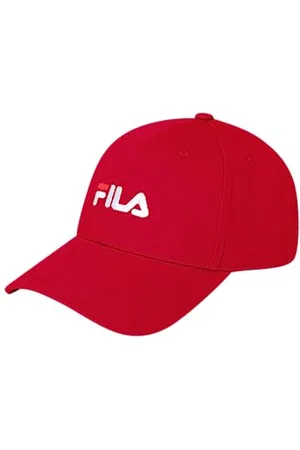 Fila Unisex Brasov 6-panelowa z paskiem z logo Lo-Strap Back czapka baseballowa, czerwona (True Red), rozmiar uniwersalny, , jeden rozmiar