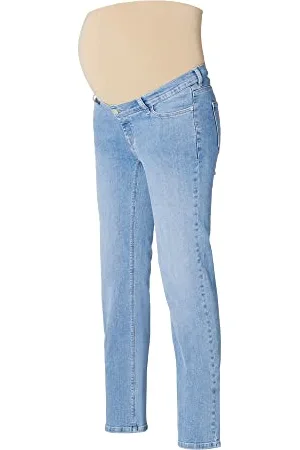 ESPRIT Spodnie damskie dżins Over The Belly Straight Jeans, , 38 PL
