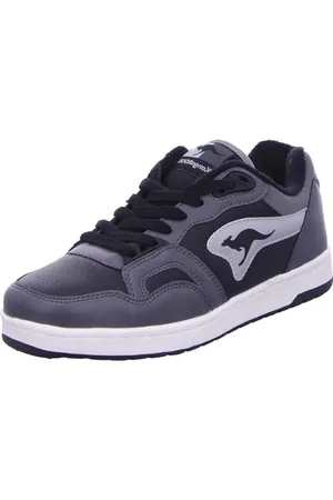 KangaROOS Unisex K-Slam Point Sneaker, Steel Grey/Jet Black, 39 EU, , 39