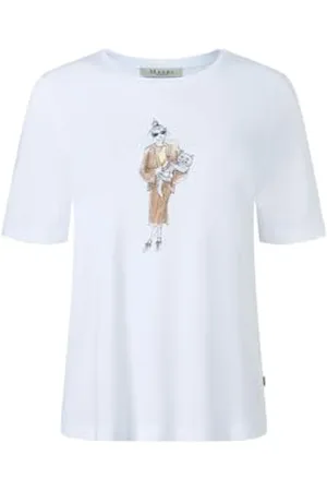 Maerz Muenchen T-shirt z okrągłym dekoltem 1/2 rękaw, , 44
