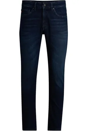 HUGO BOSS Męskie Delaware BO Slim Niebieskie Dżinsy Wygodne Stretch Denim, , 36W / 30L
