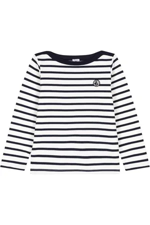 Petit Bateau Mały Żeglarz Chłopak, Marshmallow White/Smoking Blue, 4 lat
