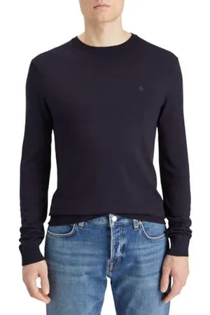 Scotch&Soda Męski sweter z wiskozy z okrągłym dekoltem, , L