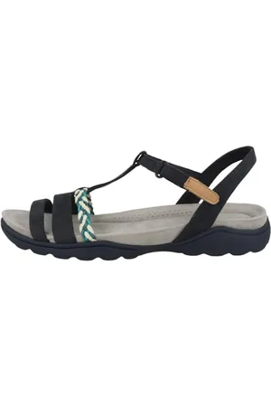 Clarks Amanda Tealite damskie sandały sportowe, Navy Nubuk., 36 EU
