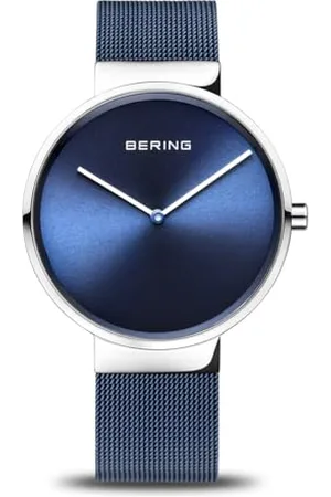 Bering Zegarek Na Rękę Unisex Analogowy Kwarcowy Stal Szlachetna Bransoletka 39 Mm