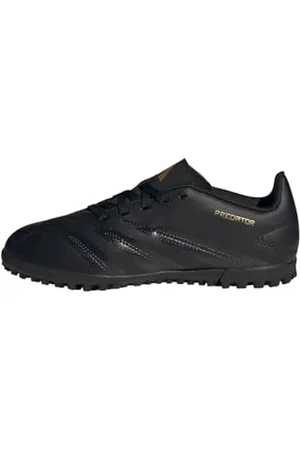 adidas Uniseks - dzieci Predator Club Junior Football boots Turf, Core Black/Carbon/Gold Metallic, 38 EU