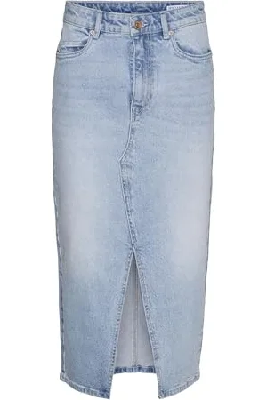 VERO MODA Vmveri Hr Calf Denim Skirt Ga Noos spódnica dżinsowa, (light blue denim), M