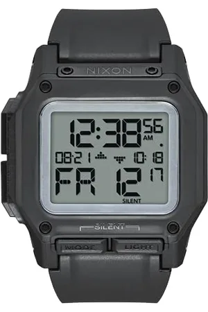Nixon Męski cyfrowy moduł LCD zegarek z bransoletką z tworzywa sztucznego A1180867-00, , Pasek