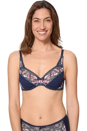 Playtex Flower Elegance Damski koronkowy biustonosz z fiszbinami x1, , 85F