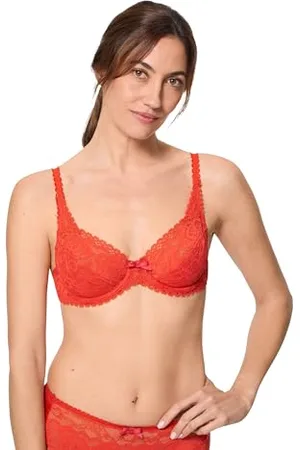 Playtex Flower Elegance Damski koronkowy biustonosz z fiszbinami x1, , 95E