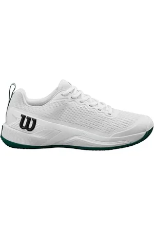 Wilson Męskie buty tenisowe Rush Pro 4.5, białe/awenturynowe, rozmiar 12,5 UK, , 48 EU