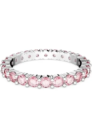 Swarovski Pierścionek Matrix, Szlif okrągły, , Powłoka z rodu